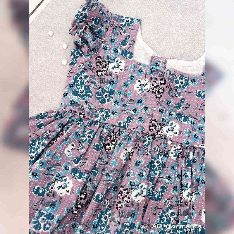 Kids Co-ords - Gray Flowers