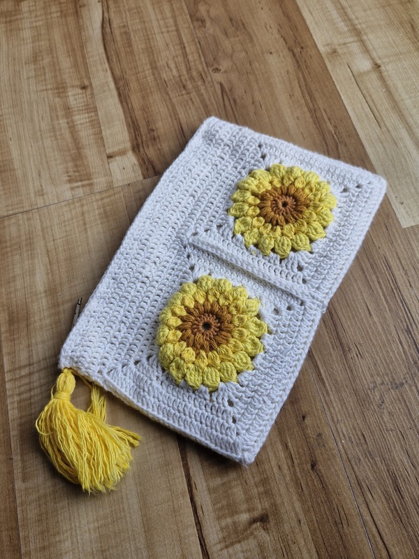 Sunflower Crochet Pouch