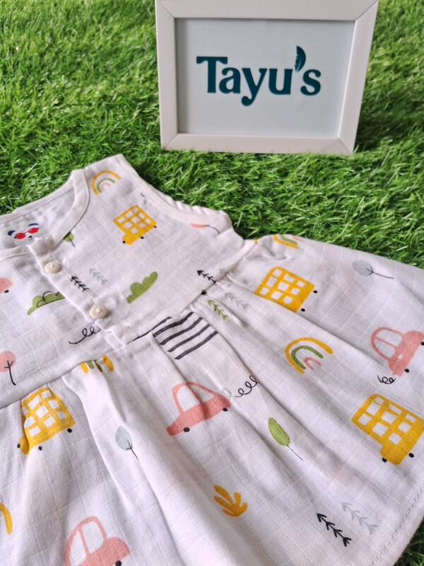 Muslin Frocks0-3 Months -Transport