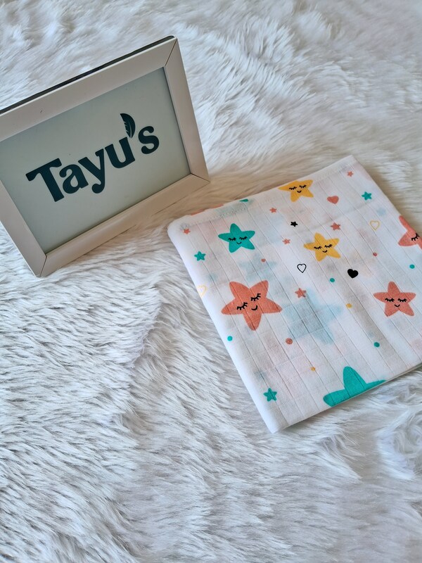 Muslin Bath towel-Star(75*75 Cm )