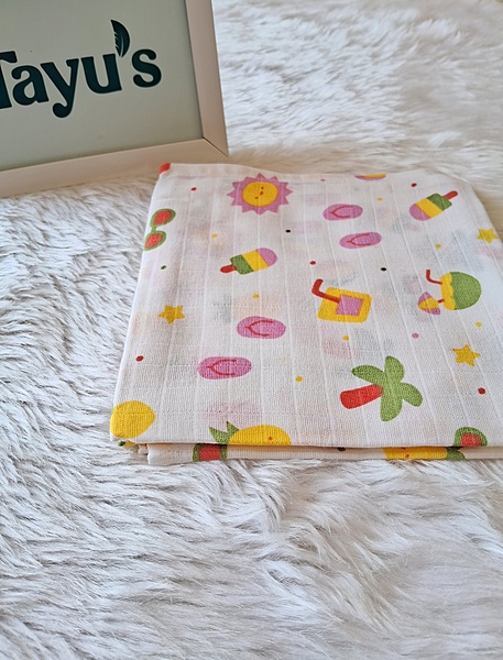 Muslin Bath towel-Beach(75*75 Cm )