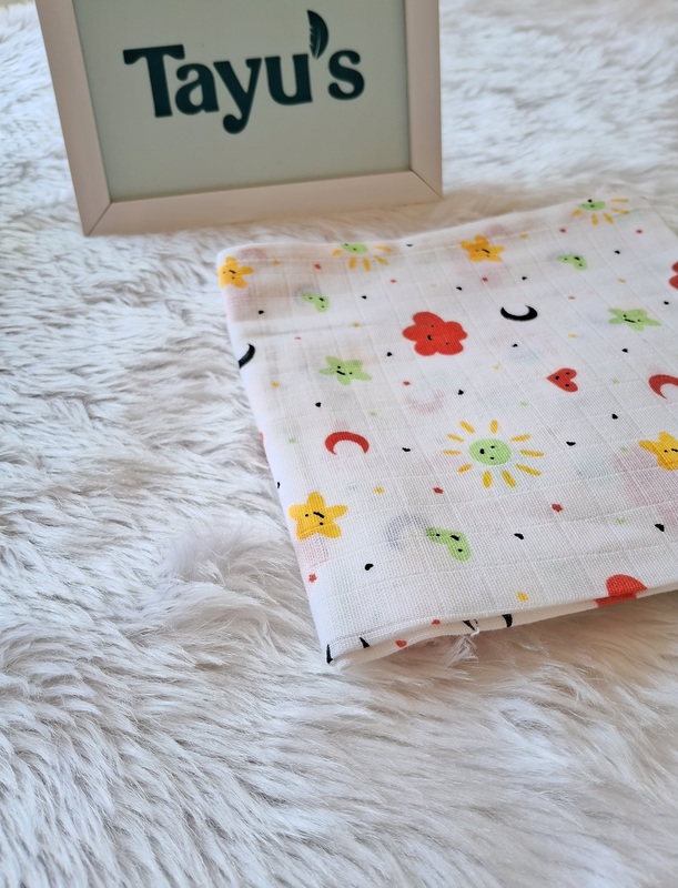 Muslin Bath towel-Sun&Moon(75*75 Cm )