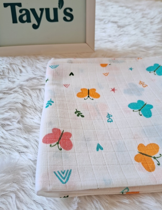 Muslin Bath towel-Butterfly(75*75 Cm )