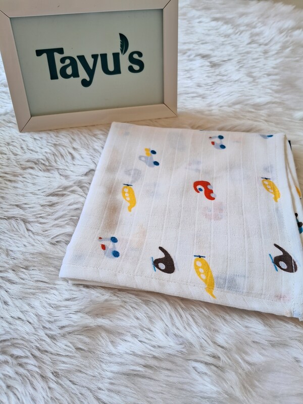 Muslin Bath towel-Helicopter(75*75 Cm )