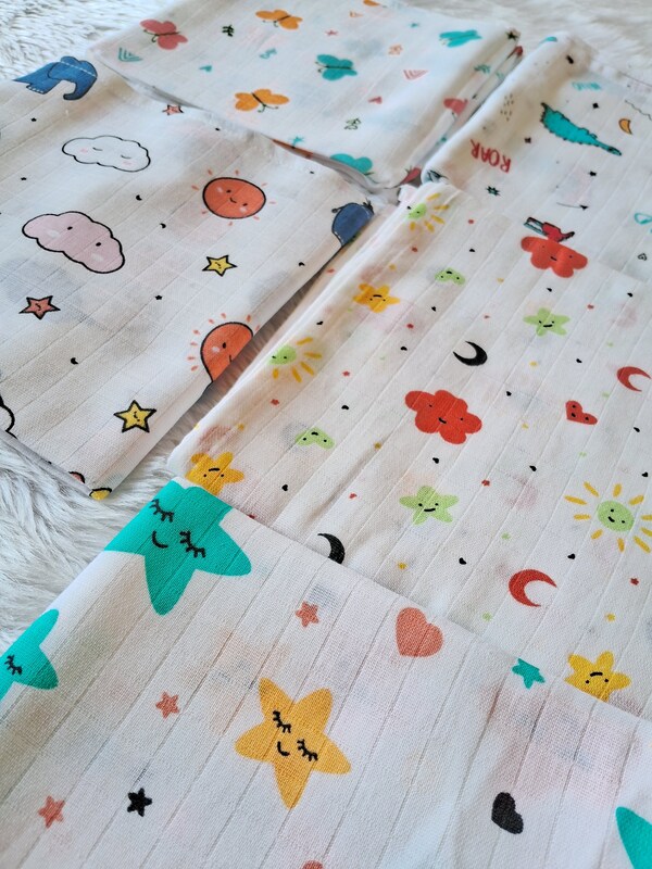 Muslin Bath towel Combos(75*75 CM )