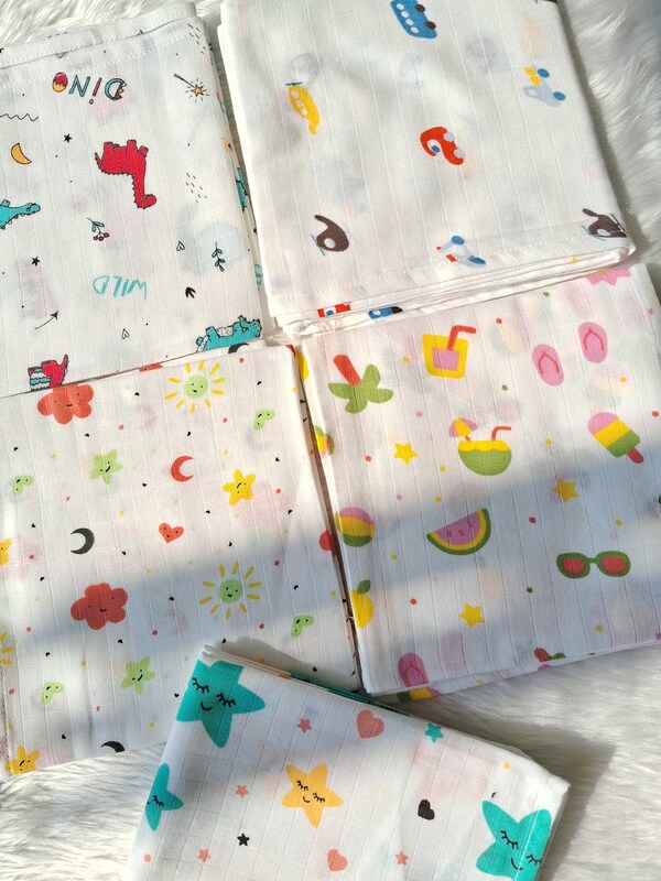 Muslin Bath towel Combos(75*75 CM )