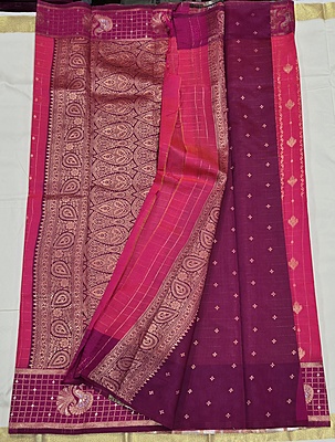 CHECKS MEENA BUTTA PINK