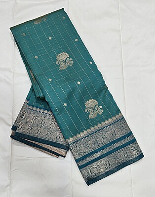 CHECKS MEENA BUTTA GREEN