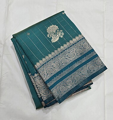 CHECKS MEENA BUTTA GREEN