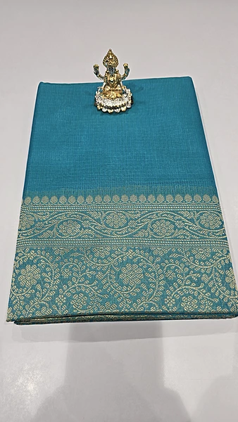 SKY BLUE NETTED COTTON