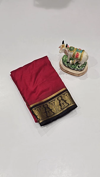 Crape Silk Butterfly Border (id 207)