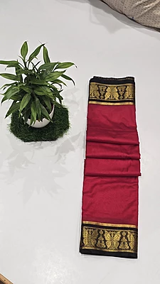 Crape Silk Butterfly Border (id 207)