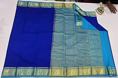 Crape Silk Butterfly Border (id 206)