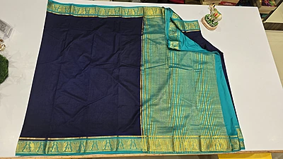 Crape Silk Butterfly Border (id 204)