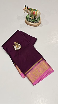 Crape Silk Butterfly Border (id 203)