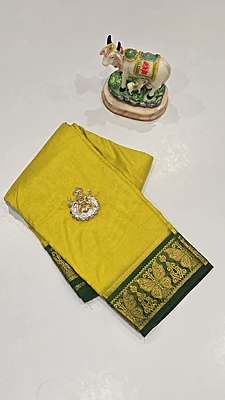 Crape Silk Butterfly Border ( id 202)