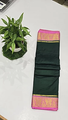 Crape Silk  Butterfly Border