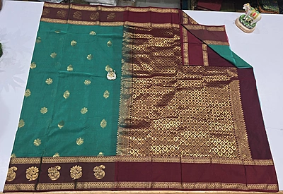 Kanchi Cotton Bentex Pattu (id 1908)