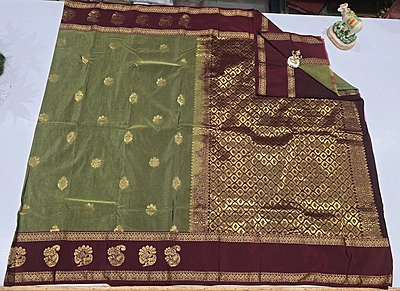 Kanchi Cotton Bentex Pattu (id 19010)