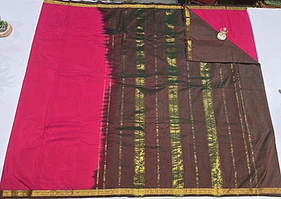 Mini Mysure Silk Cotton Saree(id a7)