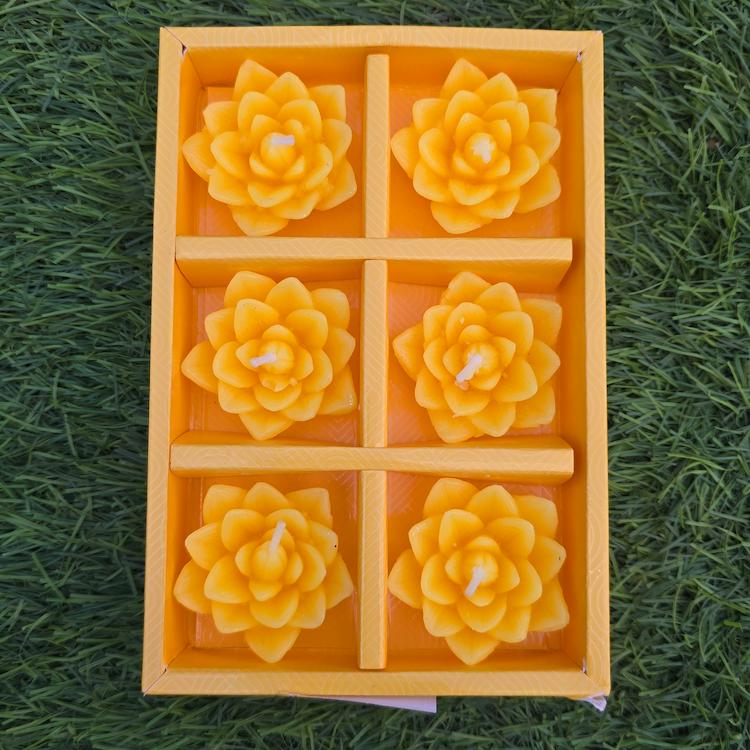 Diwali Candle - Floating Lotus - 6pc