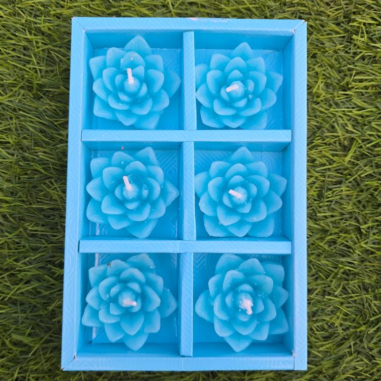 Diwali Candle - Floating Lotus - 6pc