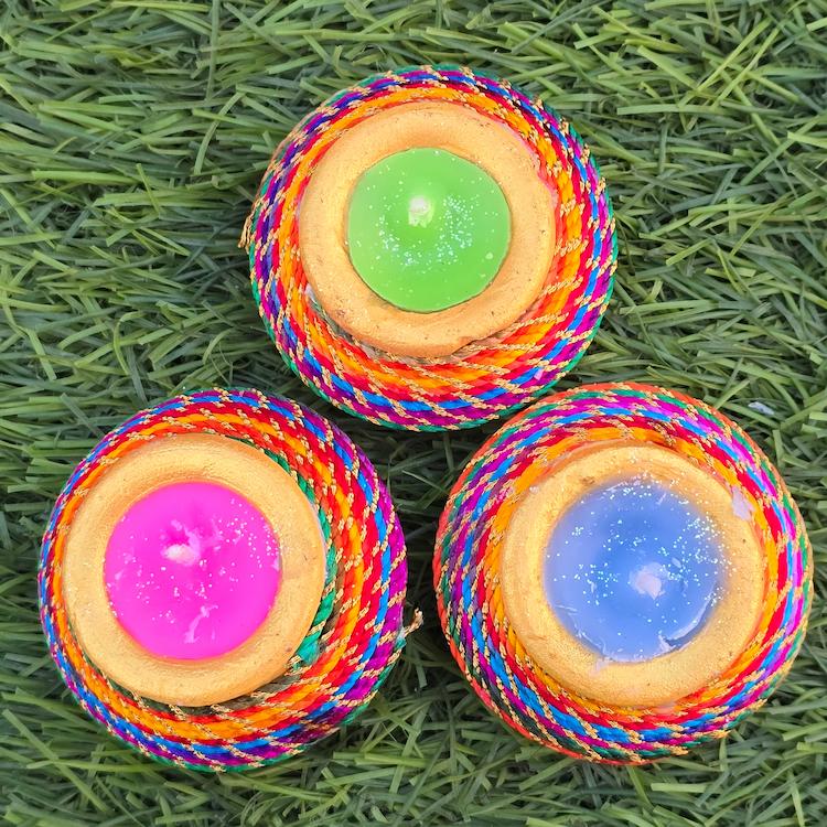 Diwali Candle - Terracota - Akshar Deep - 6pc