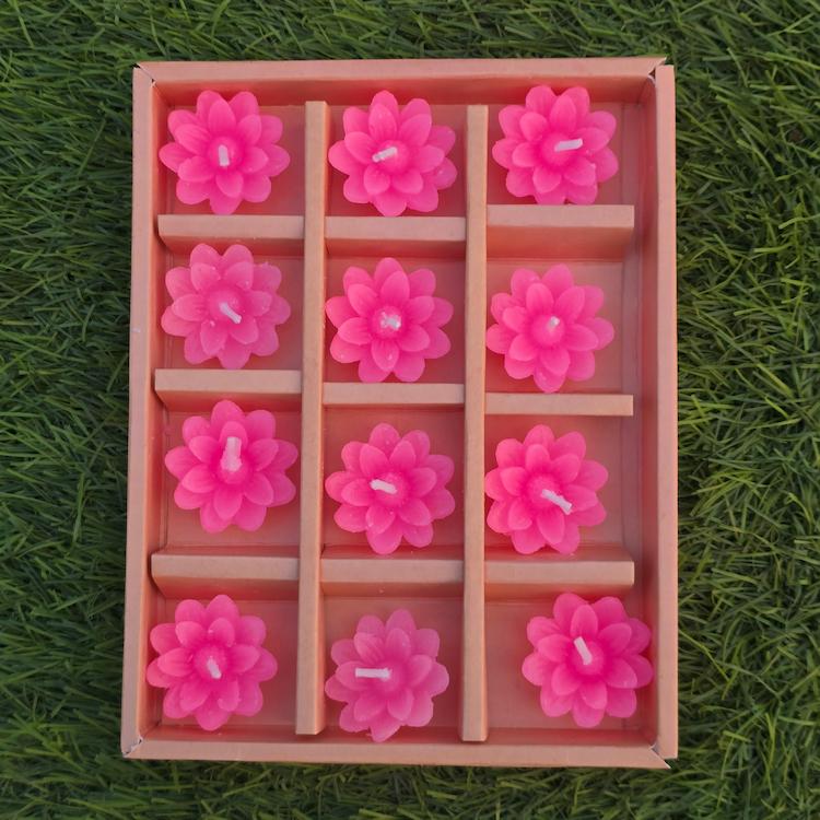 Diwali Candle - Floating Lily - 12pc