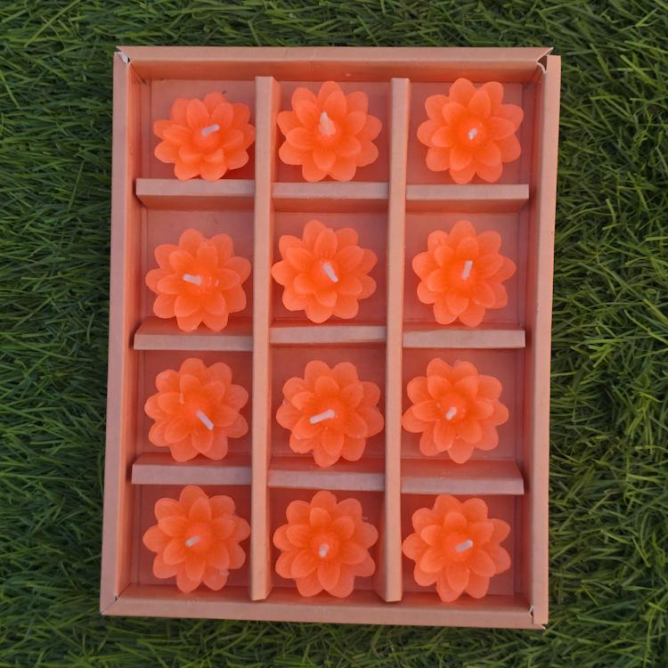 Diwali Candle - Floating Lily - 12pc