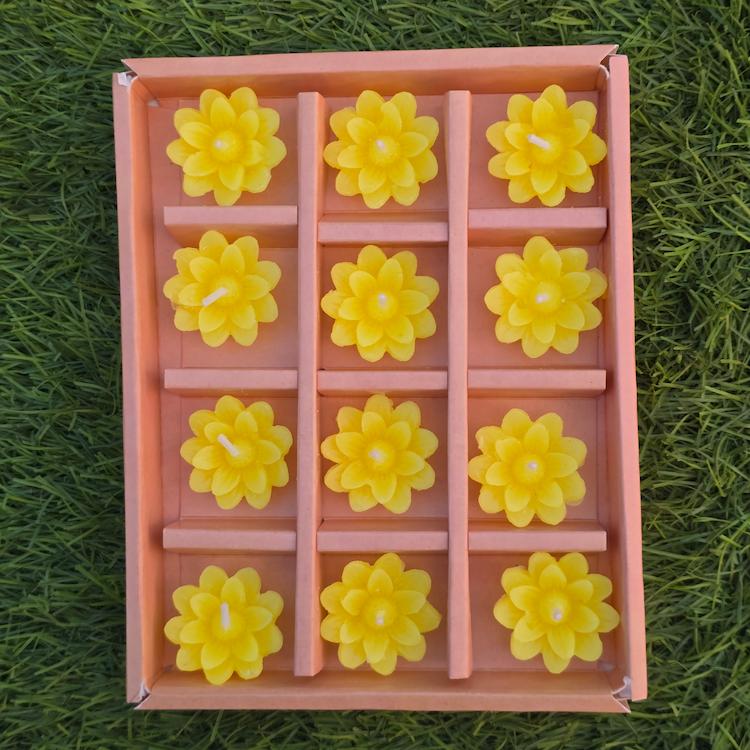 Diwali Candle - Floating Lily - 12pc
