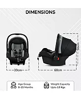R for Rabbit- Picaboo Sportz = Carry Cot - Pure Black