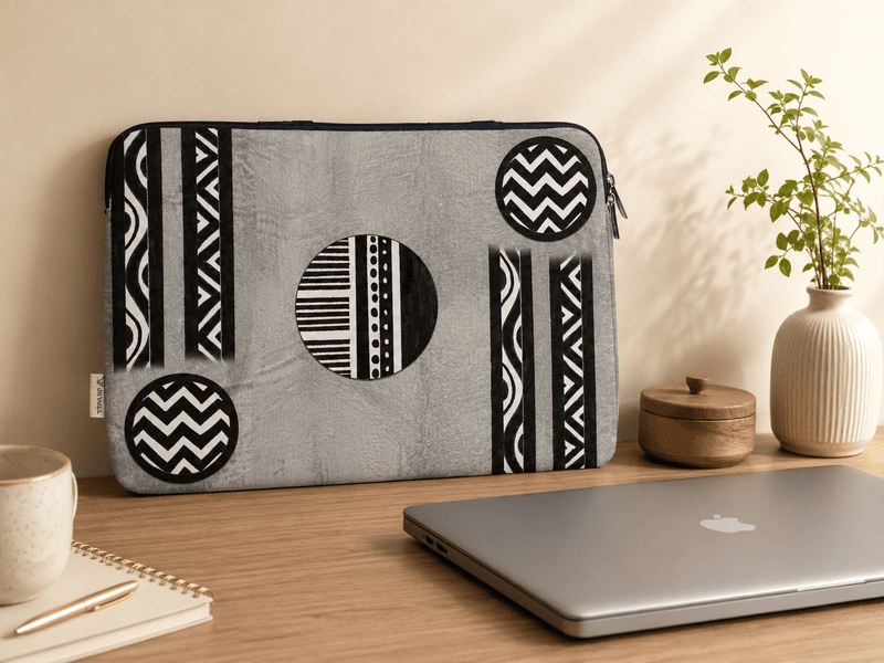 GEOMETRIC CIRCLE LAPTOP SLEEVE