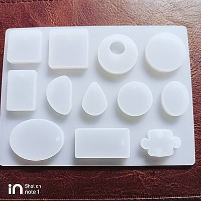 Silicon Mold Resin Jewellery - 12 Cavity Silicon Mold Resin Jewellery - 12 Cavity