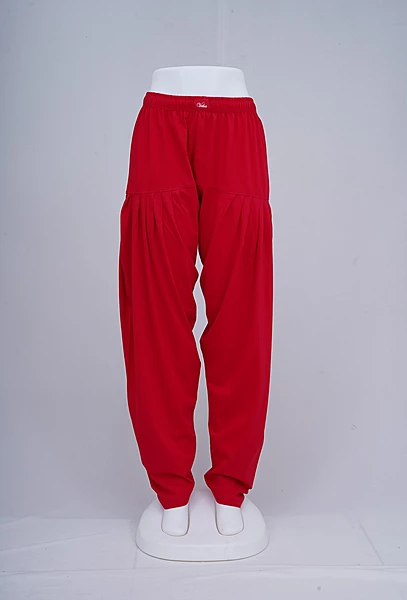 Women Bright Red Patiyala