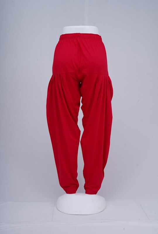 Women Bright Red Patiyala