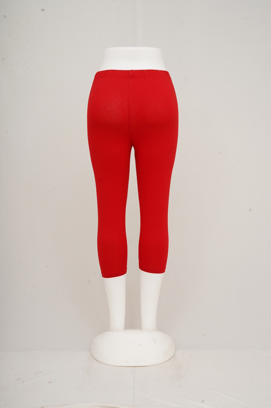 Women Bright Red Capri