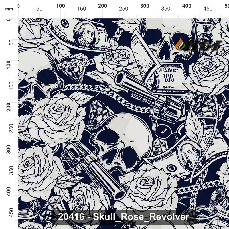 20416 Skull Rose Revolver 20416 Skull Rose Revolver