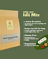 Millet Instant Idli Mix - 350 g | with Foxtail Millet | Gluten Free