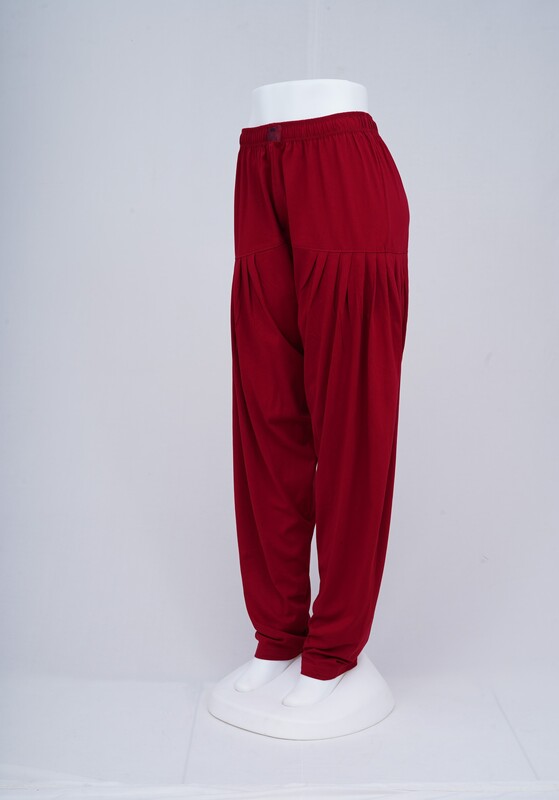 Women Bright Maroon Patiyala