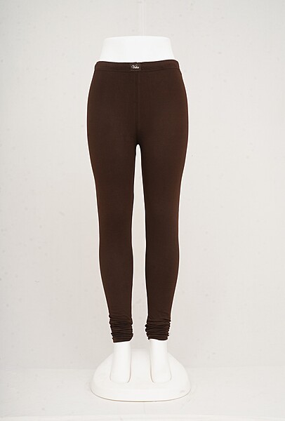 Women Coffee Brown Churidhar Leggings