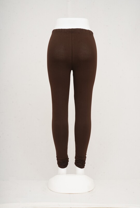 Women Coffee Brown Churidhar Leggings