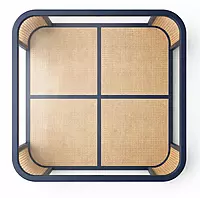 Cabana Natural Cane Coffee Table