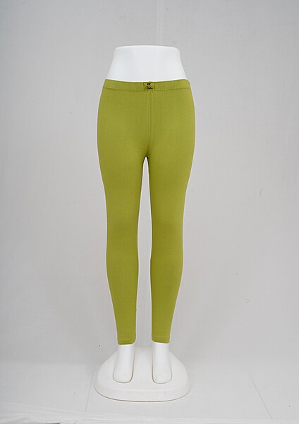 Women Pista Green Ankle Leggings