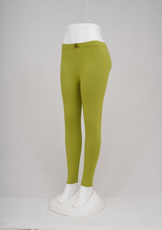 Women Pista Green Ankle Leggings