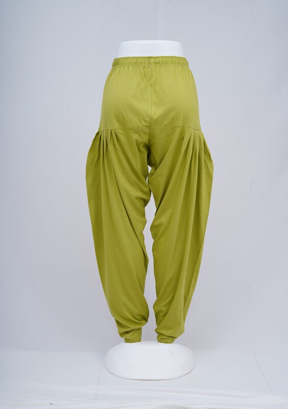 Women Pista Green Patiyala