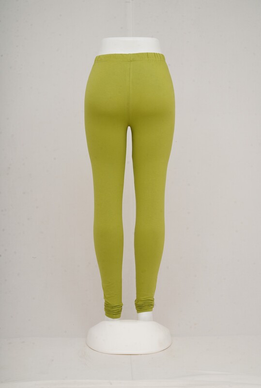 Women Pista Green Churidhar Leggings