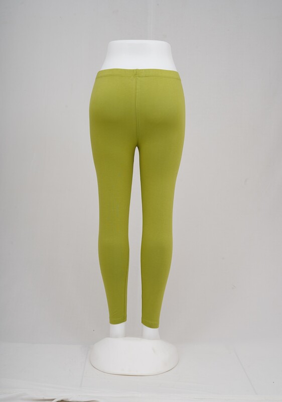 Women Pista Green Ankle Leggings