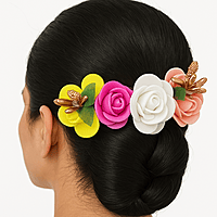 Floral Elegance Hair Comb Set-2pc