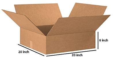 Qson Cake Box Corrugated 20x20x6