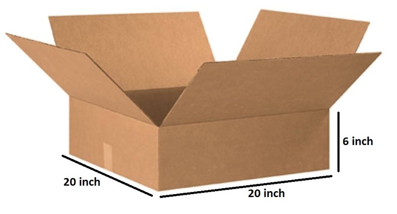 Qson Cake Box Corrugated 20x20x6